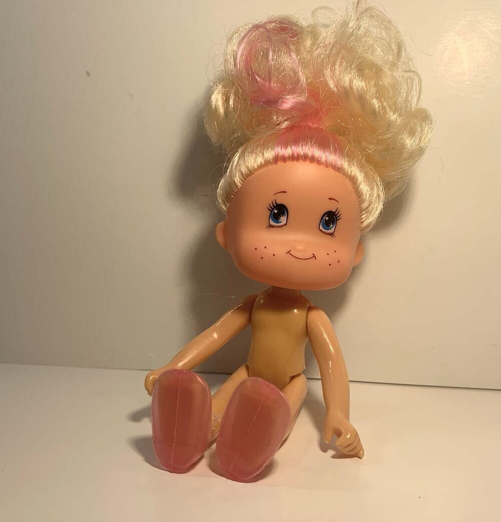 Blonde Greenbrier Doll Blond Hair Pink Stripe 5 Inch